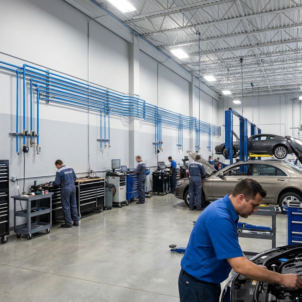 Proiectare Rețea Aer Aluminiu Service Auto